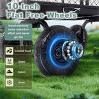 steel garden wagon cart 880 lbs 4 cu, side view