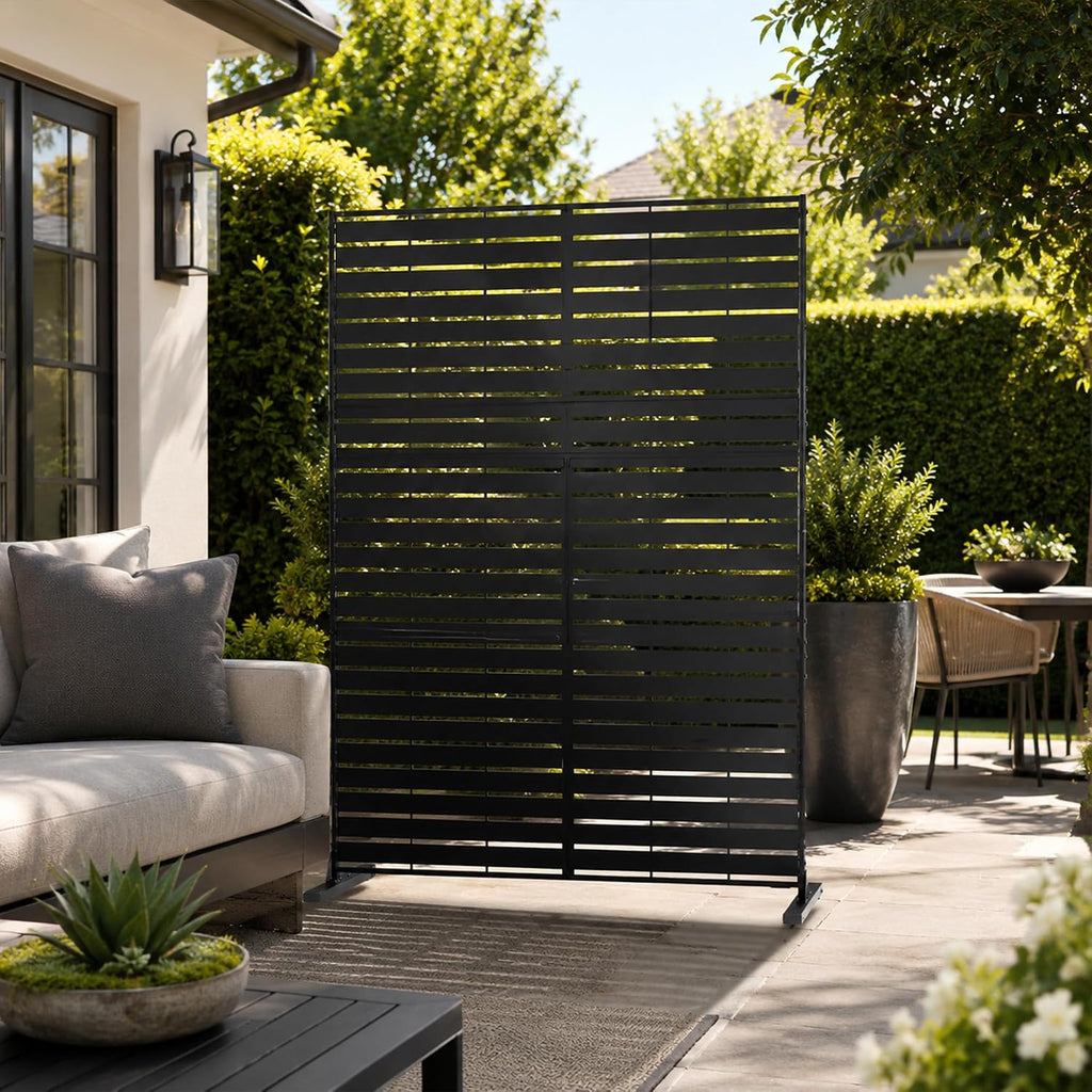 kozyard metal privacy screen 74" h x 47.2", main product view