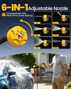cordless power washer battery powered, portable cordless pressure, side view