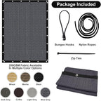 Artpuch 90% Sun Shade Cloth, 12 x 16 FT Pergola Shade Cover Canopy with Grommets, Sun Screen Fabric Tarp for Patio, Outdoor, Garden, Backyard, Dark Grey