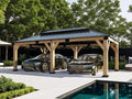 amerlife 12x20ft outdoor carport with galvanized double roof, main product view
