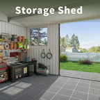 fast-drying outdoor decking for garden, kennel, storage shed on a desk or shelf