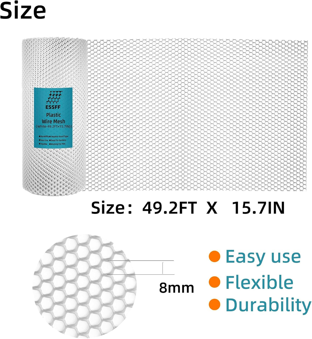 pet & garden safeguard - 15.7in x 49.2ft, close-up detail