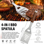 grill set, grill tools for outdoor grill utensils, close-up detail