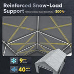 quictent 10x20 ft carports with side zipper doors shown in use