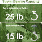 4pcs Ceiling Hooks for Hanging Plants,Hanging Lights Metal Small Hooks,Indoor Outdoor Wall Heavy Duty Plant Hanger Swag Hook