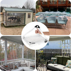 clear tarp 8x12 ft, clear tarps heavy duty on a desk or shelf