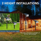 T-SUNUS Green Solar Spot Lights Outdoor Landscape Spotlights 2 Pack Dusk to Dawn Waterproof IP65 for St Patricks Day Halloween Christmas Accent Uplighting for Tree Yard Statue Graveyard Driveway Flag