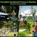 cordless car washer, 1100psi, portable cleaning tool with on a desk or shelf