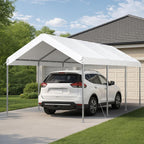 aoxun 10x20 ft heavy duty carport, adjustable height, main product view