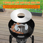 onlyfire Charcoal Holder with Diffuser Ring for Weber 22/26‑Inch Kettle | for Weber 22" & 26" Kettle Grills, Accessories for Snake Method, Slow Roasting