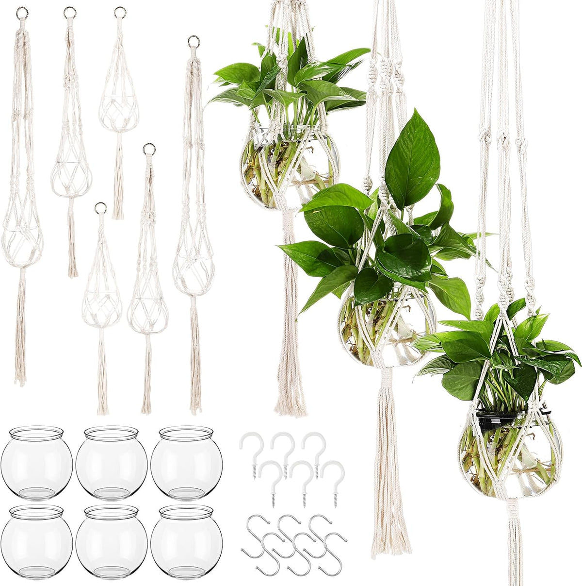 colingmill 12 pcs plastic plant propagation with boho, main product view
