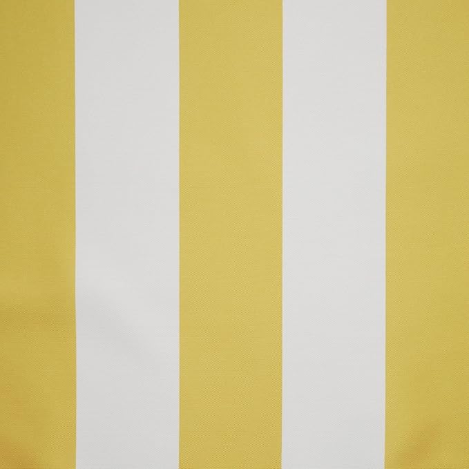 Exclusive Home Canopy Stripe Indoor/Outdoor Grommet Top Curtain Panel, 54"x84", Sunbath / White, Set of 2