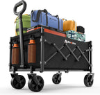 blomoba folding wagon cart with wheels, 220lbs utility, main product view