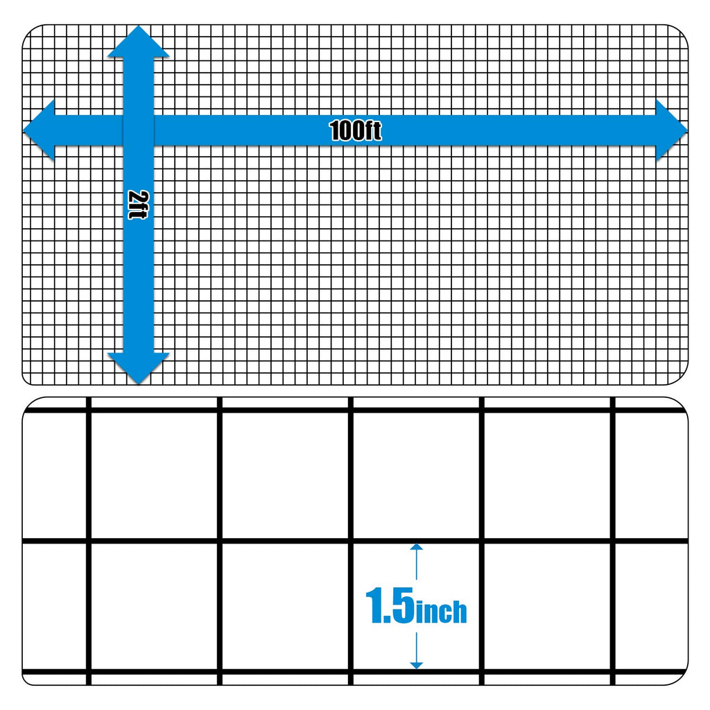 Fencer Wire 16 Gauge Hardware Cloth, Black Vinyl Coated Welded Wire Mesh, Chicken Coop Wire Fence, 1.5 inch x 1.5 inch Grid (2 ft. x 100 ft.)