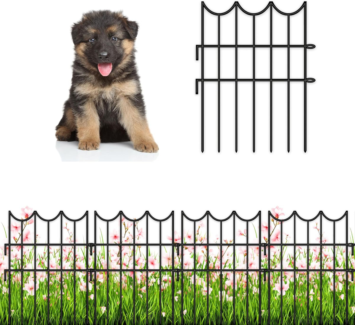 shoplala decorative fences (25 panels) 12in(l) x 16.5in(h), main product view