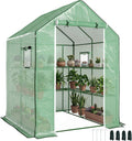 outsunny 4.6' x 4.7' portable greenhouse walk-in water/uv, main product view