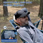 TIMBER RIDGE Hammock Camping Chair, Oversized Swinging Hammock Chair with Adjustable Back and Seat for Outdoor Lawn, Sports, Supports 400lbs, Blue