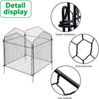 decohs 4 packs chicken wire cloche plant protectors, close-up detail