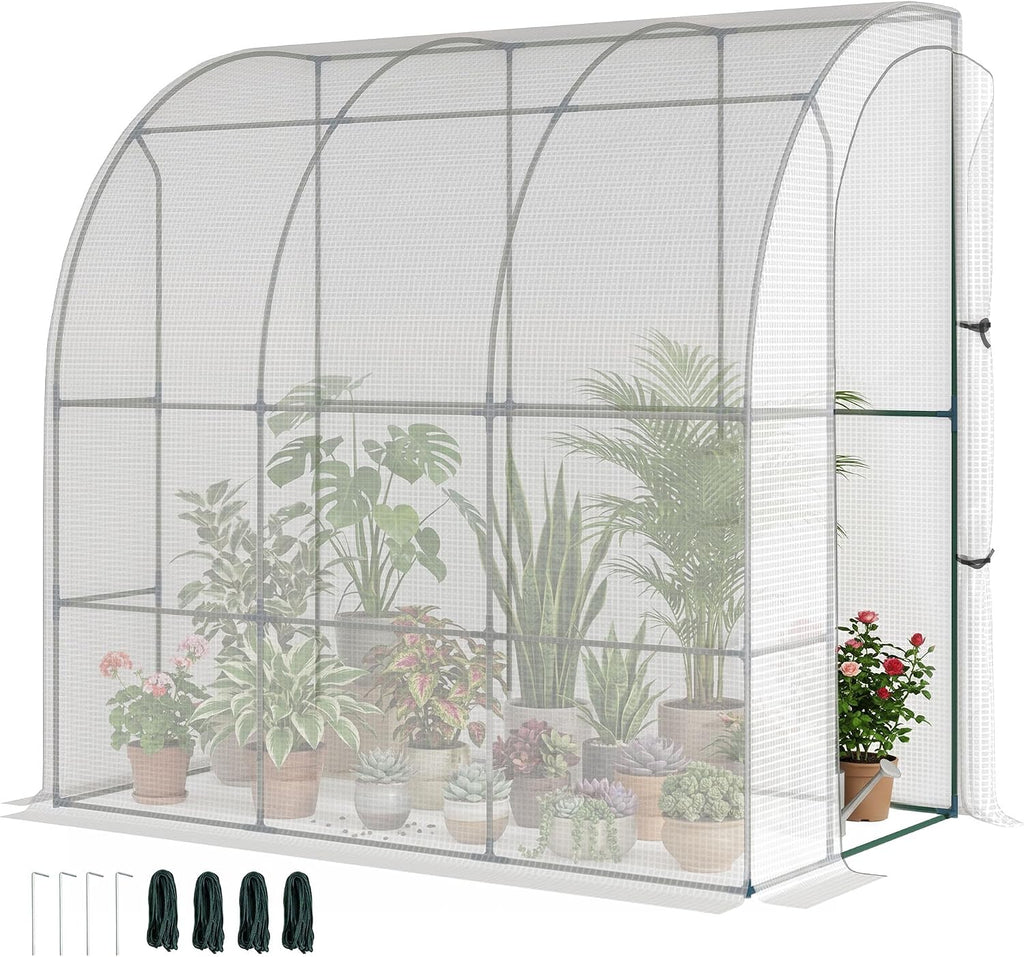 outsunny 7' x 4' x 7' outdoor lean, main product view