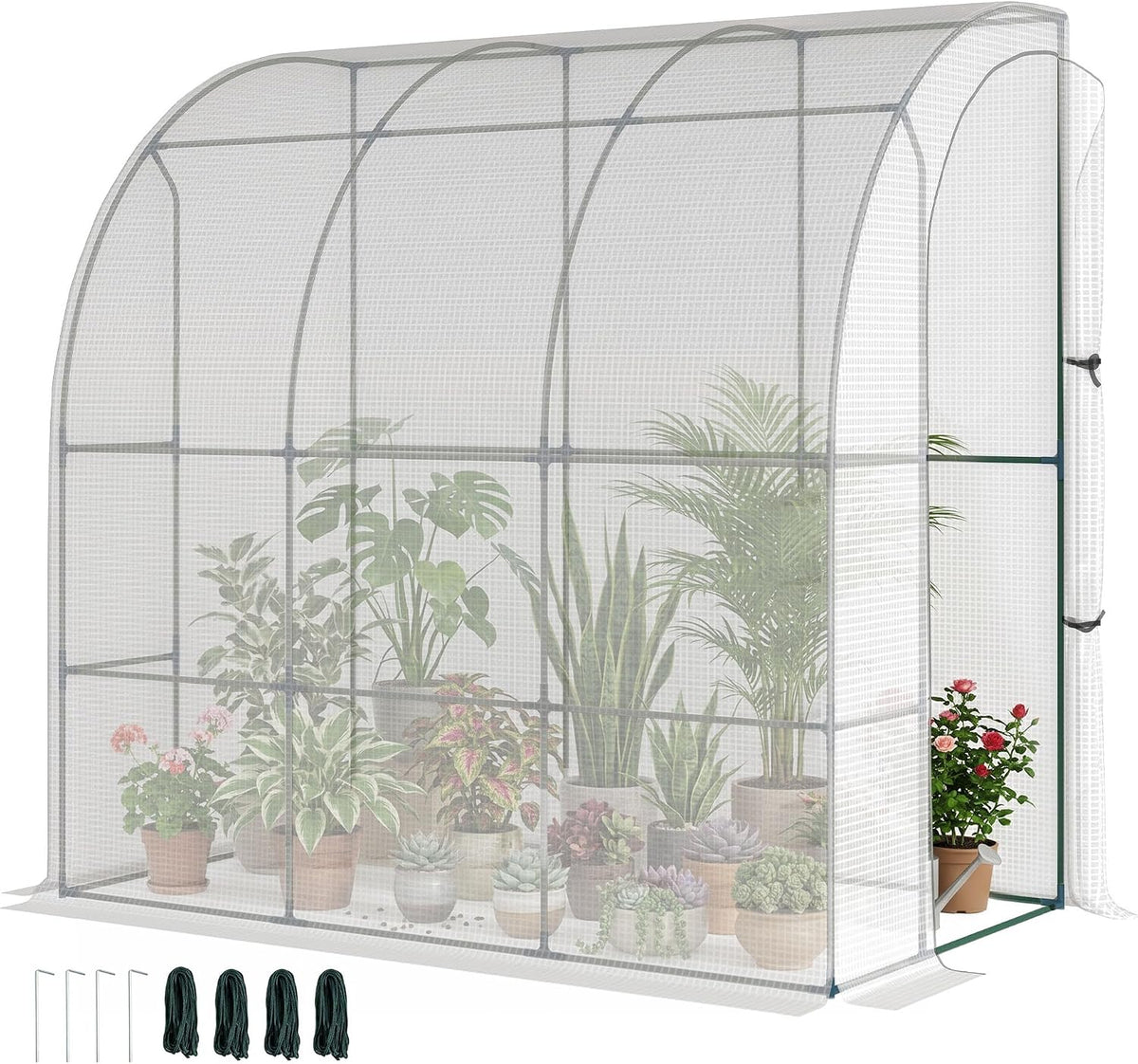 outsunny 7' x 4' x 7' outdoor lean, main product view
