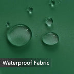 SpaceDresser Waterproof Outdoor Sheer Curtains for Patio - 2 Panels Rod Pocket Indoor Voile Sheer Curtain for Living Room,100W x 96L inch, Foliage Green