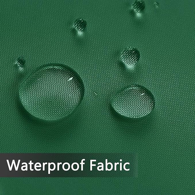 SpaceDresser Waterproof Outdoor Sheer Curtains for Patio - 2 Panels Rod Pocket Indoor Voile Sheer Curtain for Living Room,52W x 108L inch, Foliage Green