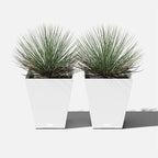 Veradek Pure Series Nobleton Plastic Planter - Large Pots for Indoor or Outdoor Porch/Patio | Durable All-Weather Use with Drainage Holes | Modern Planter Décor for Flowers, Shrubs, Trees