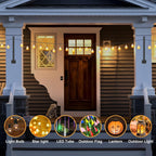 Suchtale 8-Pack String Light Poles, 1.3 FT Fence Mount Posts, Black | Wall-Mount Brackets Secure To Fences, Deck Rails Or Wood Posts. Clips Hold String Lights For Patios, Gardens And Parties.