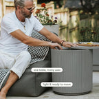 Veradek Outdoor Cooler Side Table - 2 in 1 - Designed for use as Outdoor Side Table, Patio Decor and Ice Chest