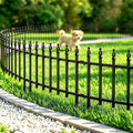 thealyn 18"h x 22"w decorative metal garden border, main product view