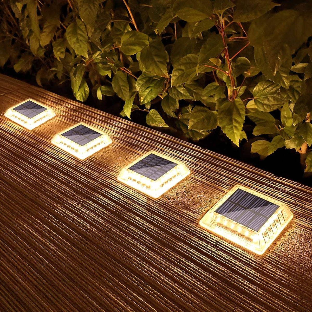 lacasa solar deck lights, 4 pack 30lm led, main product view