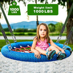 SELEWARE 10ft Tree Swing Rope Hammock Straps Hanging Kit - Fast & Easy Install for Hammock Chair, Tire Swing - Indoor/Outdoor Playground Accessories - Green, 1 Pack