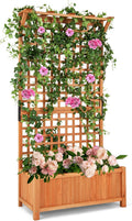 s afstar raised garden bed with trellis, wood, main product view