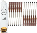 Smores Sticks For Fire Pit [Set Of 14] - Marshmallow Roasting Sticks For Campfire, Classic Smore Sticks - Hot Dog Sticks For Campfire - SUMPRI Campfire Sticks