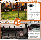 metal halloween fence for outdoor garden, 23.6" halloween, side view