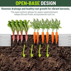 2 Pack 8x2x1FT Galvanized Metal Raised Garden Bed Kit for Vegetables, Herbs, Open-Bottom Large Capacity Outdoor Planter Box Gardening Stakes, Silver