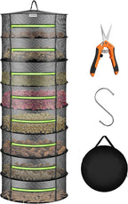 vivosun 8-layer mesh drying rack hanging design with, main product view