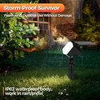 Solar Spot Lights Outdoor, 92 LEDs Landscape Lighting with 3 Lighting Modes and Auto On/Off, IP67 Waterproof Spotlights, Outdoor Solar Lights for Yard Garden, 8 Pack (Cool White)
