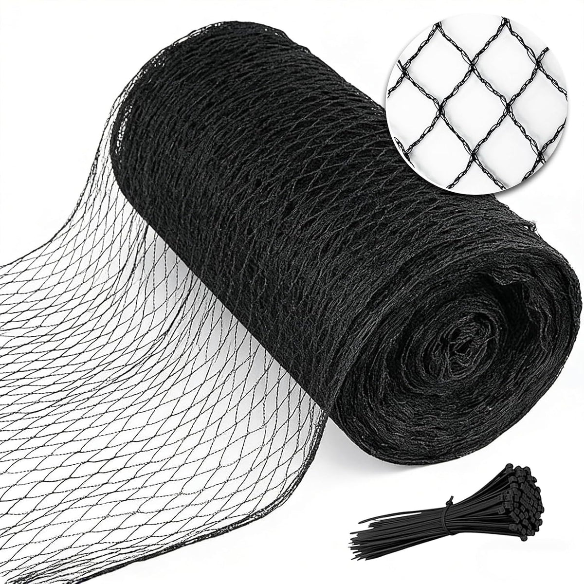 bird netting 25x50 ft, 1" mesh heavy duty, main product view