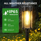 Solar Lights Outdoor, 8 Pack Waterproof IP65 Auto On/Off Solar Pathway Lights 3000K for Garden, Landscape, Path, Yard, Patio, Driveway,Walkway Decor, Landscape Lighting