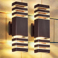 dastor up and down outdoor wall lights, 3-layer, main product view