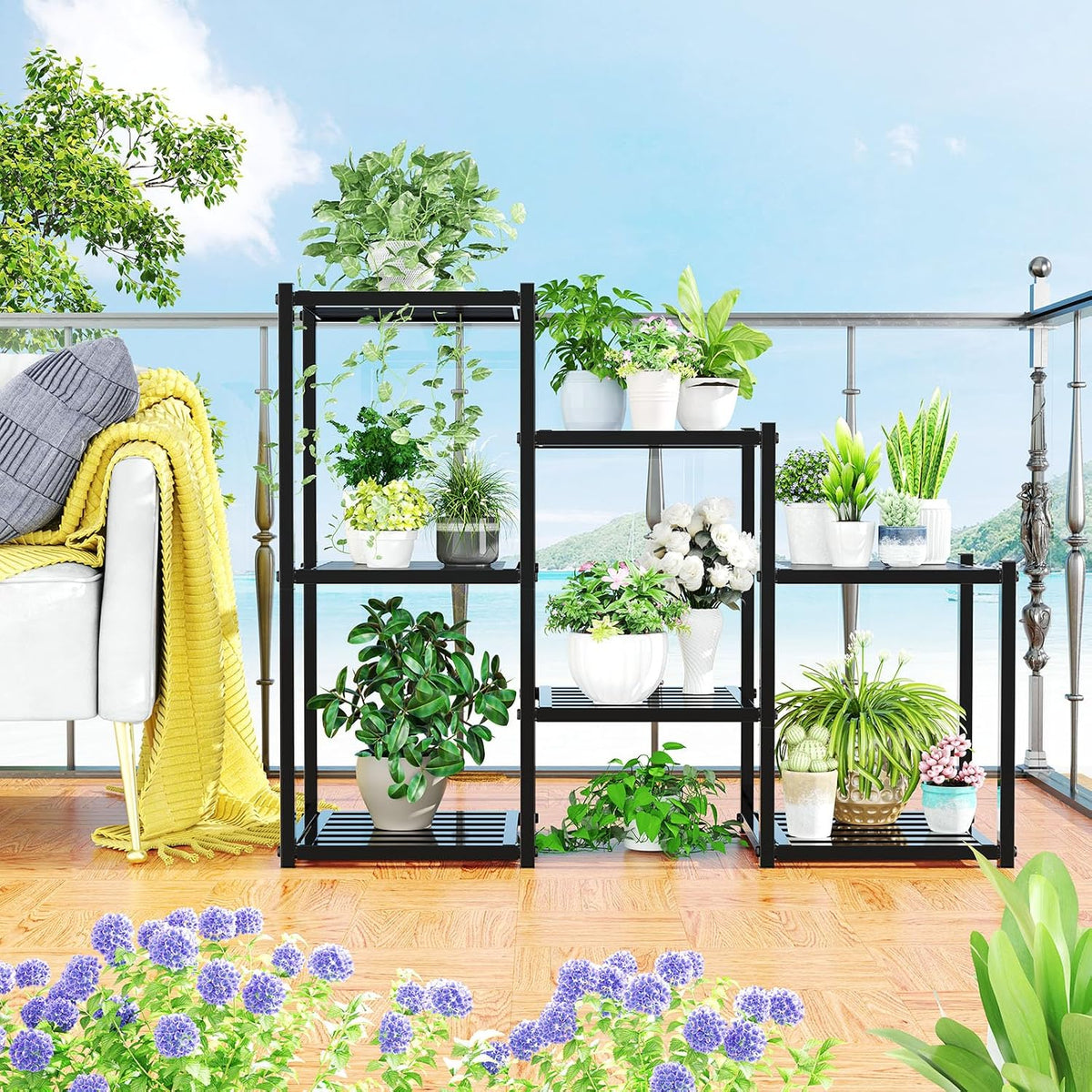 simple trending plant stand indoor outdoor, heavy duty, close-up detail