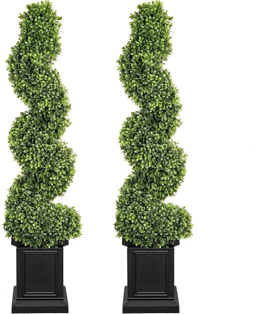 3.5ft topiary trees artificial outdoor set of 2, main product view