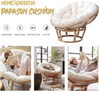 Beautiful Round Rattan Chair Cushion 70x70cm 10 12cm Thick Polyrattan Sessel Pillow for Swivel Chairs Outdoor & Indoor Use Stylish Comfort Red Color Durable Design