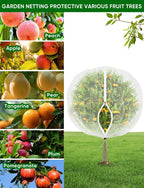 large fruit trees netting cicadas - 2pcs 8x5.3ft, side view