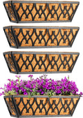 14 inch window boxes planters railing planter box, main product view