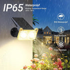 LETMY Solar Spot Lights Outdoor Waterproof with Bigger LED, 4 Pack 135°Adjustable Solar Lights Outdoor, 2-in-1 Wall Lights & 2 Modes Landscape Spotlights for Tree Yard Pathway Garden Decor(Warm White)