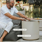 Veradek Outdoor Cooler Side Table - 2 in 1 - Designed for use as Outdoor Side Table, Patio Decor and Ice Chest