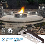 LEONLITE 7 Inch LED Hardscape Lighting, Update Retaining Wall Lights, LED Landscape Lighting, 12-24V AC/DC Paver Light Low Voltage, 3W/4W/5W Dimmable Outdoor Step Lights, 5000K Daylight, ETL, 4 Pack